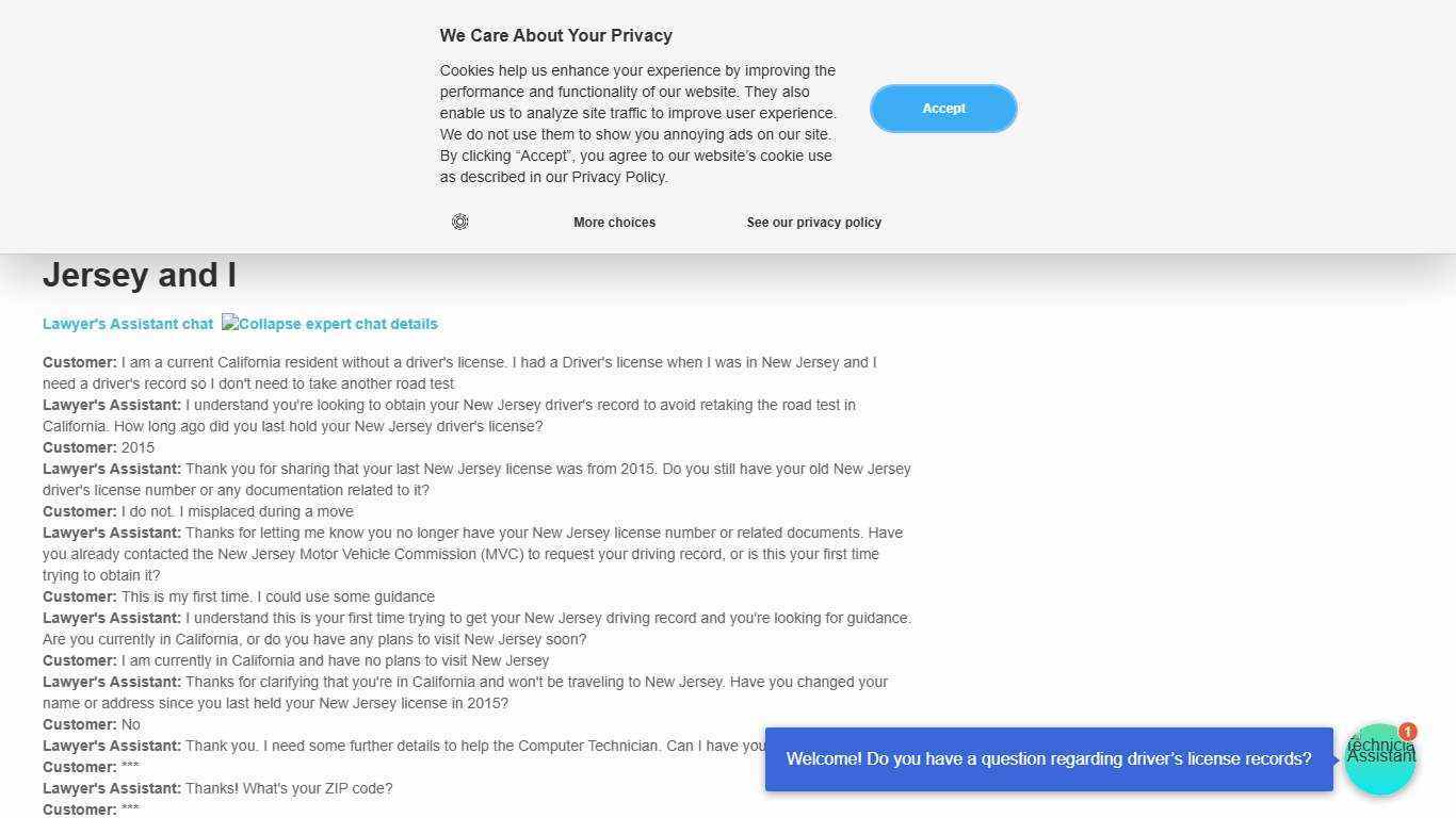 Obtain New Jersey Driver's Record from California - FAQ Guide